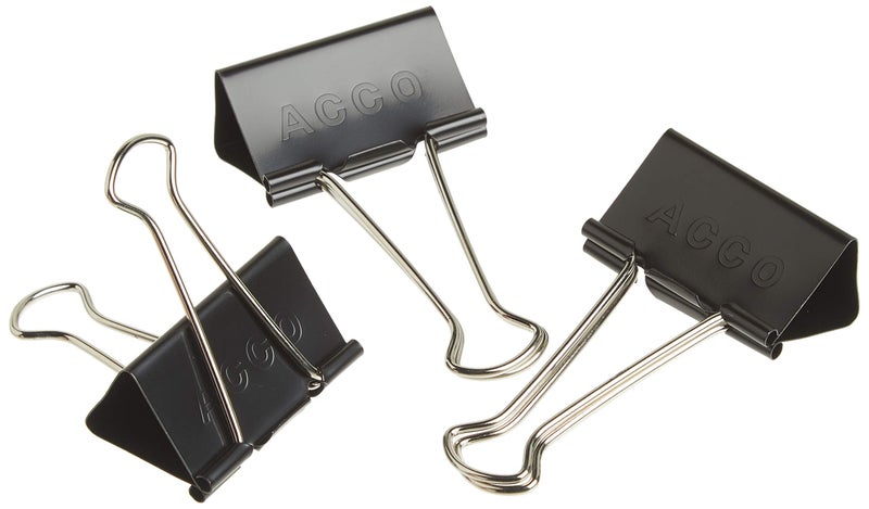 ACCO Brands ACCO Binder Clips, Large, 2 Boxes, 12 Clips/Box (72102) - Image 4